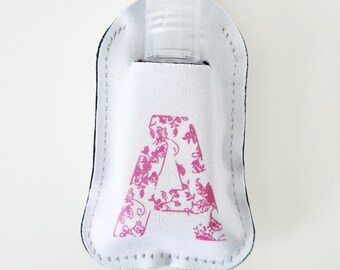 Personalised Hand Gel Holder with Bottle, Hand Sanitiser, Personalised Sanitiser Holder, Hand Gel Keyring, Keyring Gift, Refillable Bottle