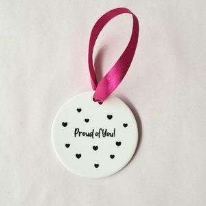 Proud of You Ceramic Keepsake – Round