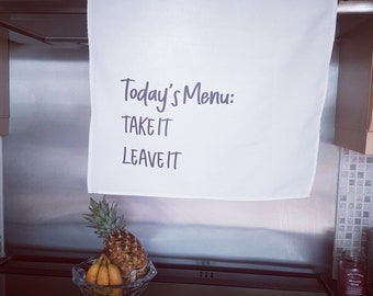 Tea Towel – Today’s Menu