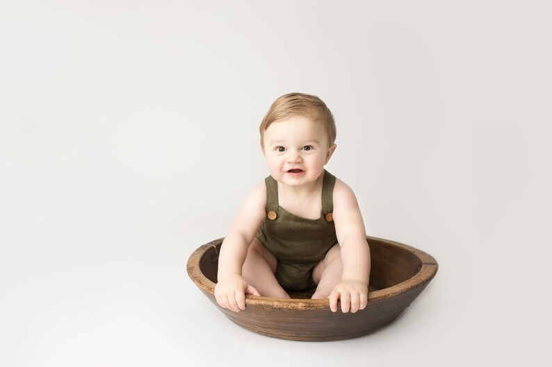 Baby Boy Romper Baby Boy Linen Romper Baby Gift Baby Etsy