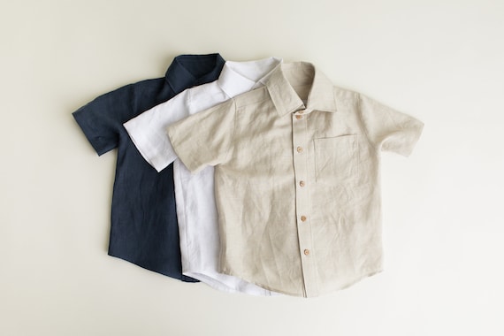 boys white button up shirt