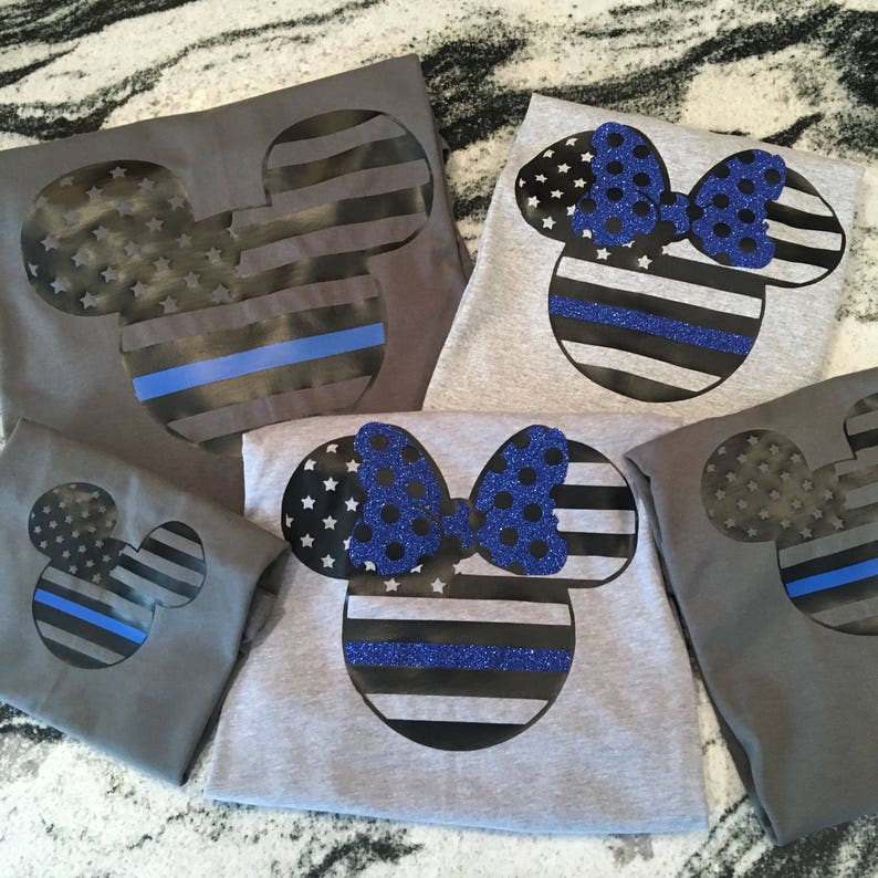 thin blue line mickey mouse