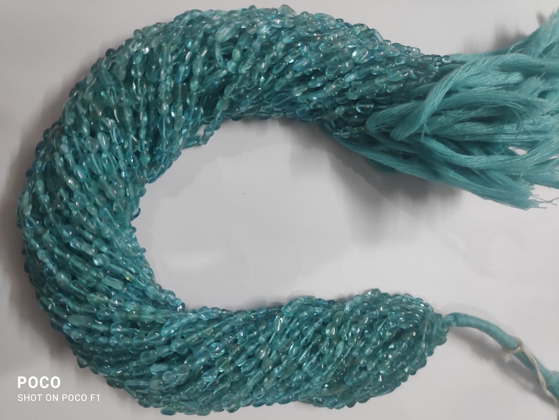 Jewelry Making Wholesale Sky Blue Apatite Nugget Beads KG 13 Inches Long Strand |3-6 MM