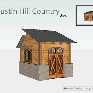 Austin Hill Country Cottage playhouse / shed plans