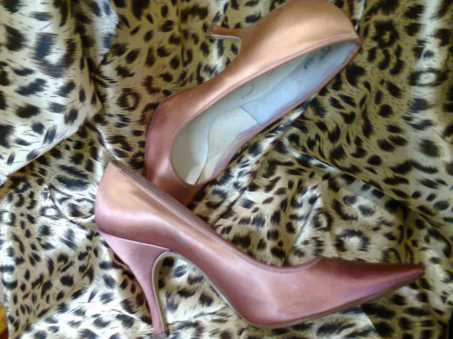satin stilettos