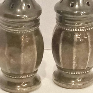 Vintage Stirling Silver  Salt & Pepper Set. Hallmarked