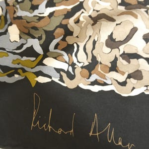 Richard Allan silk scarf.  Signed and labelled.  Vintage.