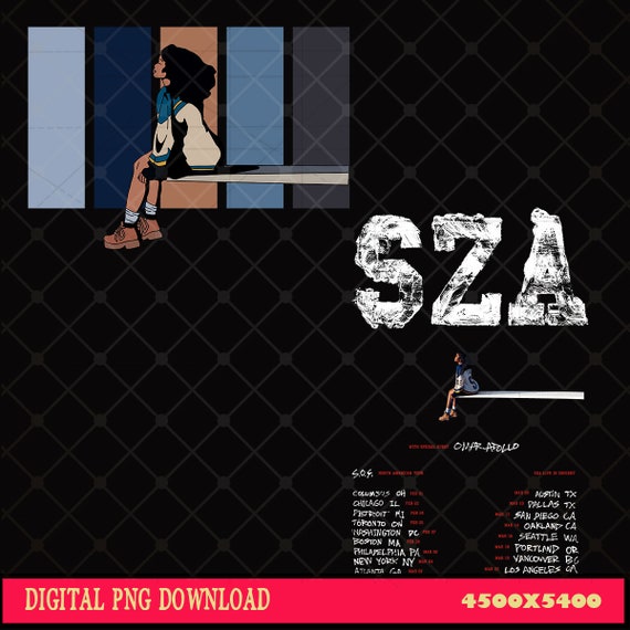 Vintage SZA SOS Tour Png, Sza Merch 2023 Png, Sza North American Tour Merch, SOS Tour 2023, Vintage SOSTour Columbus Merch File Png Digital