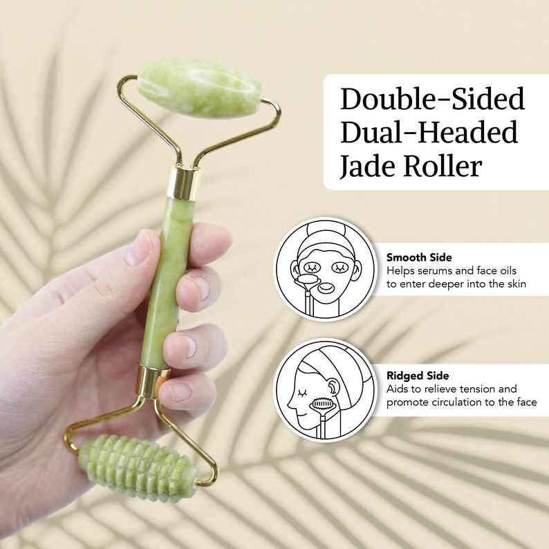 3-in-1 Custom Jade Gua Sha und Gesichtsroller-Set, Geburtsblumen-Design, Augenroller-Set, Gesichts und Körpermassage-Behandlung, Hautwerkzeug für Gesicht Bild 4