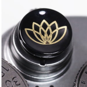 2 Pieces Soft Shutter Release Button for Fujifilm Cameras with Lotus, Eagle and US Flag Design