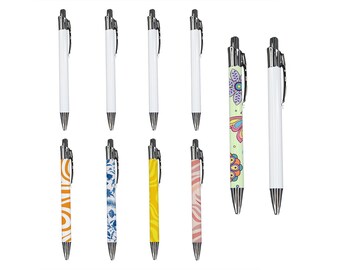 Customizable Sublimation Ballpoint Pens, Easy Peel Sublimation Pen Wraps, Personalized Gifts, Upload your own Logo or Image!