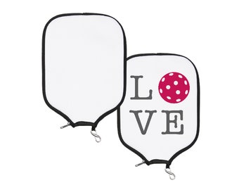 Custom Neoprene Cover/Case for Pickleball Paddle, Gift for Pickleball Lover/Player, Pickleball Accessory, Pickleball Gifts