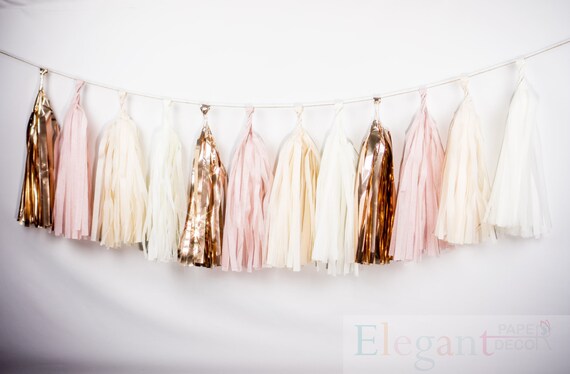 blush tassel garland