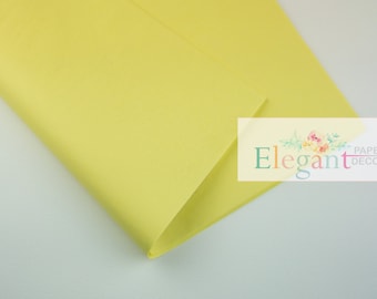 Tissue paper l Light Yellow Tissue paper l Gift Wraping l DIY