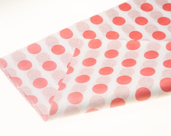 Tissue Papier l Koralle Rose Polka Dots Papier l Geschenk wickeln l DIY