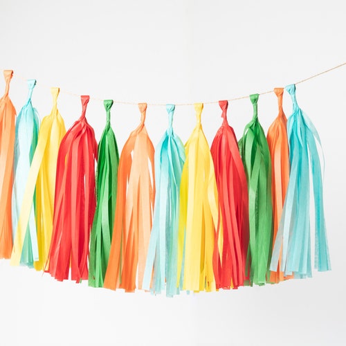 FIESTA DIY Tassel Garland Kit Wedding Shower Tissue Paper Etsy