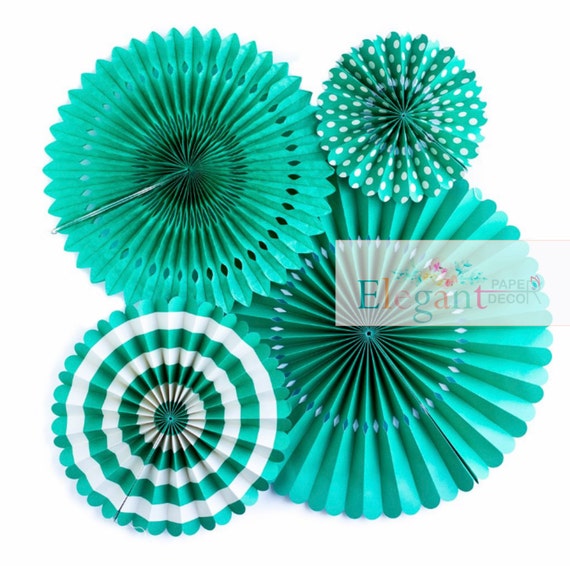 Basics Teal Pinwheel Backdrop,Paper Rosette backdrop,Wall Covering