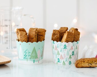 Whimsical Christmas Trees Food Cups