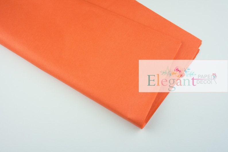 Tissue paper l Orange PM Tissue paper l Gift Wraping l DIY image 1