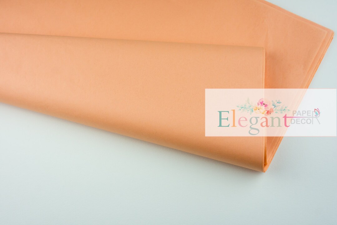 Tissue Paper L Peach Tissue Paper L Gift Wraping L DIY Etsy