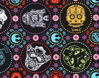 Star Wars Sugar Skull Fabric: 100% Cotton