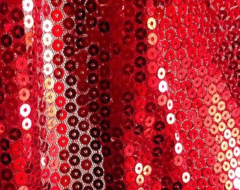 3MM Red Mini Sequin Fabric By The Yard - 53/54â€ [3MM-SEQ-RED] - $6.99 :  , Burlap for Wedding and Special Events