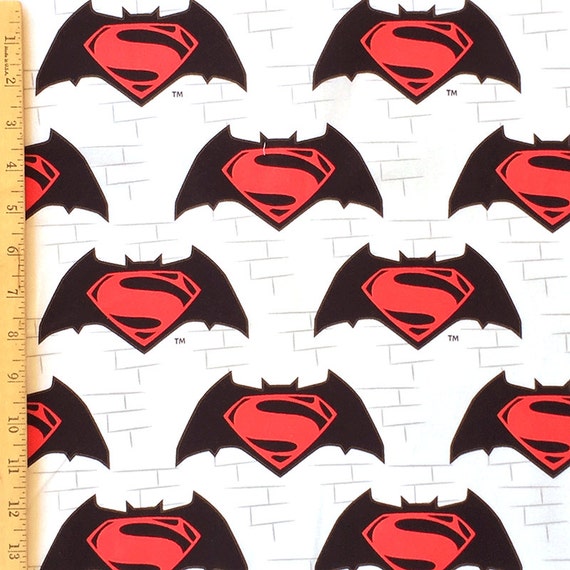 Dc Comics Batman V Superman Dawn Of Justice Fabric Superman Etsy