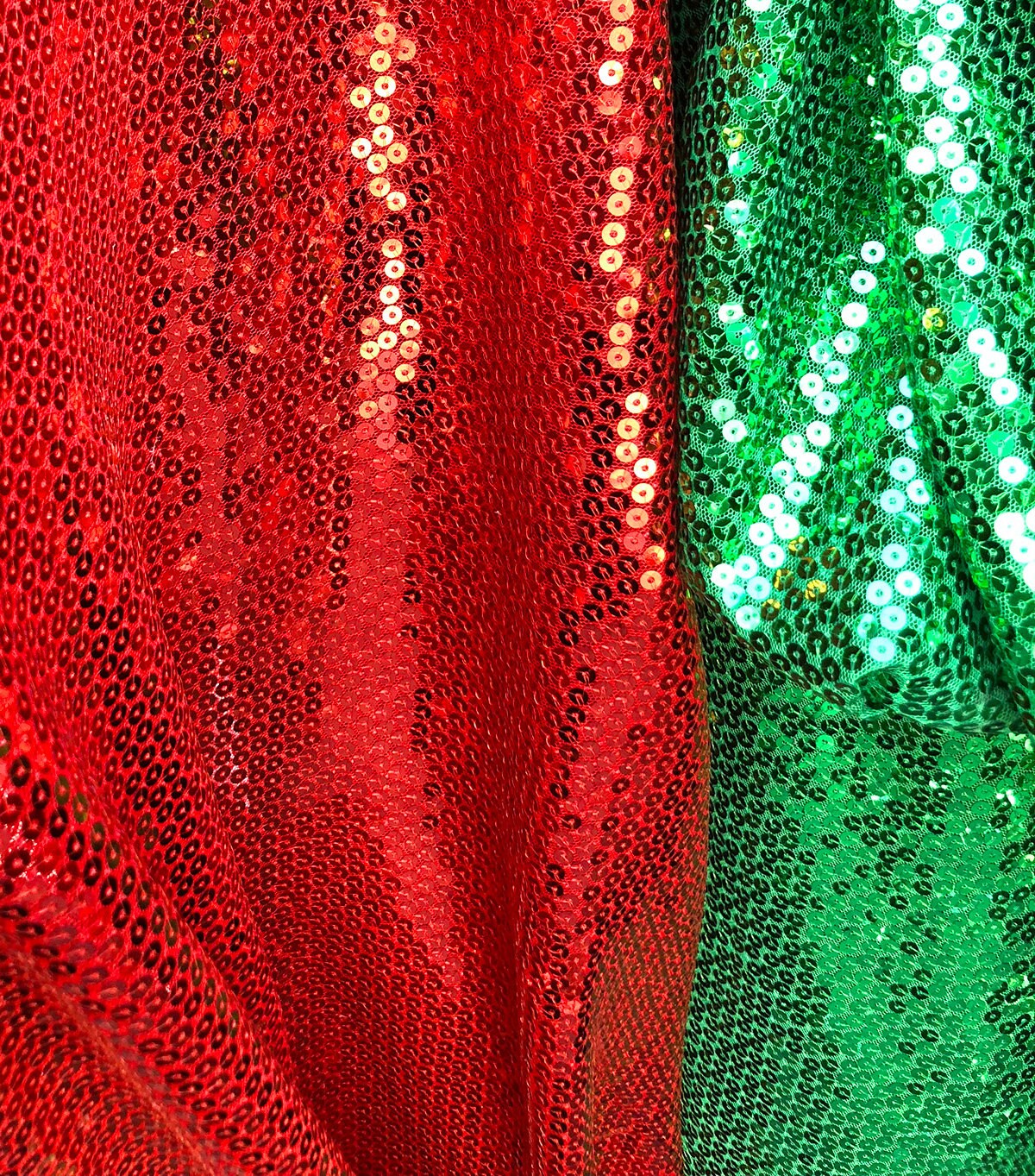 Red Sequin Fabric 5mm Full Sequins on Mesh Fabric Red Etsy