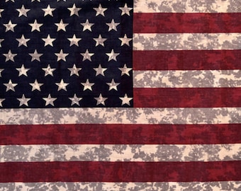 US Flag Camouflage Bandana (22”x22”)