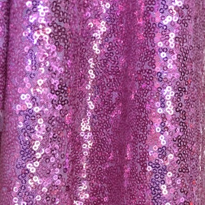 Violet Sequin Fabric, Glitz Sequins Fabric for Dress, Lavender Full Sequins on Mesh Fabric by the Yard