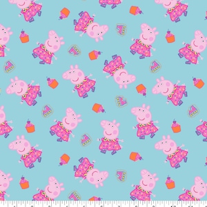 Peppa Pig 100% Cotton Fabric