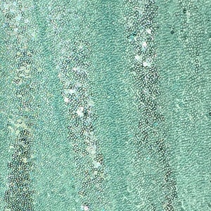 Mint Sequin Fabric, Glitters Sequins Fabric for Dress, Mint Green Full Sequin on Mesh Fabric, Aqua Mint Sequins Fabric by the Yard