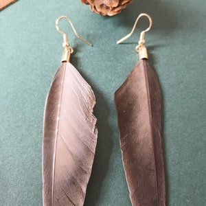 Hypoallergenic Earrings | Duck Feather Earrings | Boho Feather Jewelry | Natural Feather Earrings | Elegant Feather Earrings | Real Feather