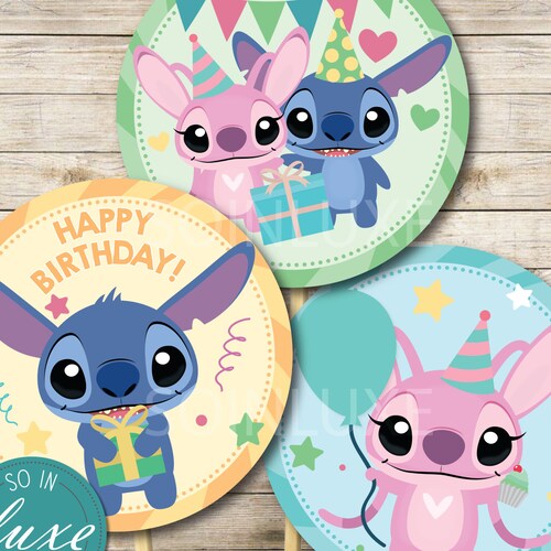 Printable Lilo and Stitch Party Cupcakes Toppers Stitch Party - Etsy