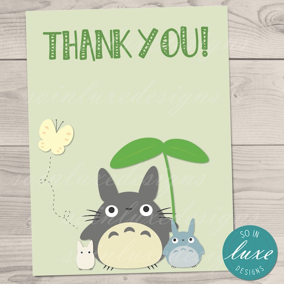 Totoro Thank You Tags | 4