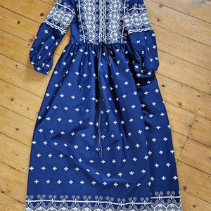 1970s Prairie cottage core folk maxi dress XS / girls