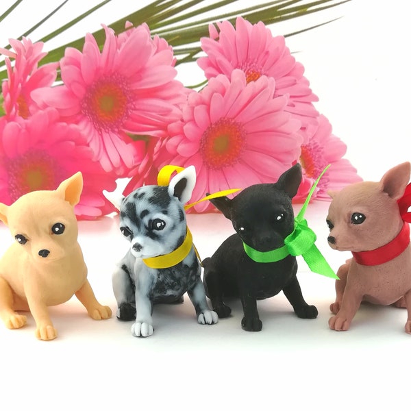 Little Chihuahua Mold Decorative Doggie Chihuahua Cute Dog Mold 3d Smooth chihuahua Soap for Kids Chocolate Candle Soap Mold companion dog