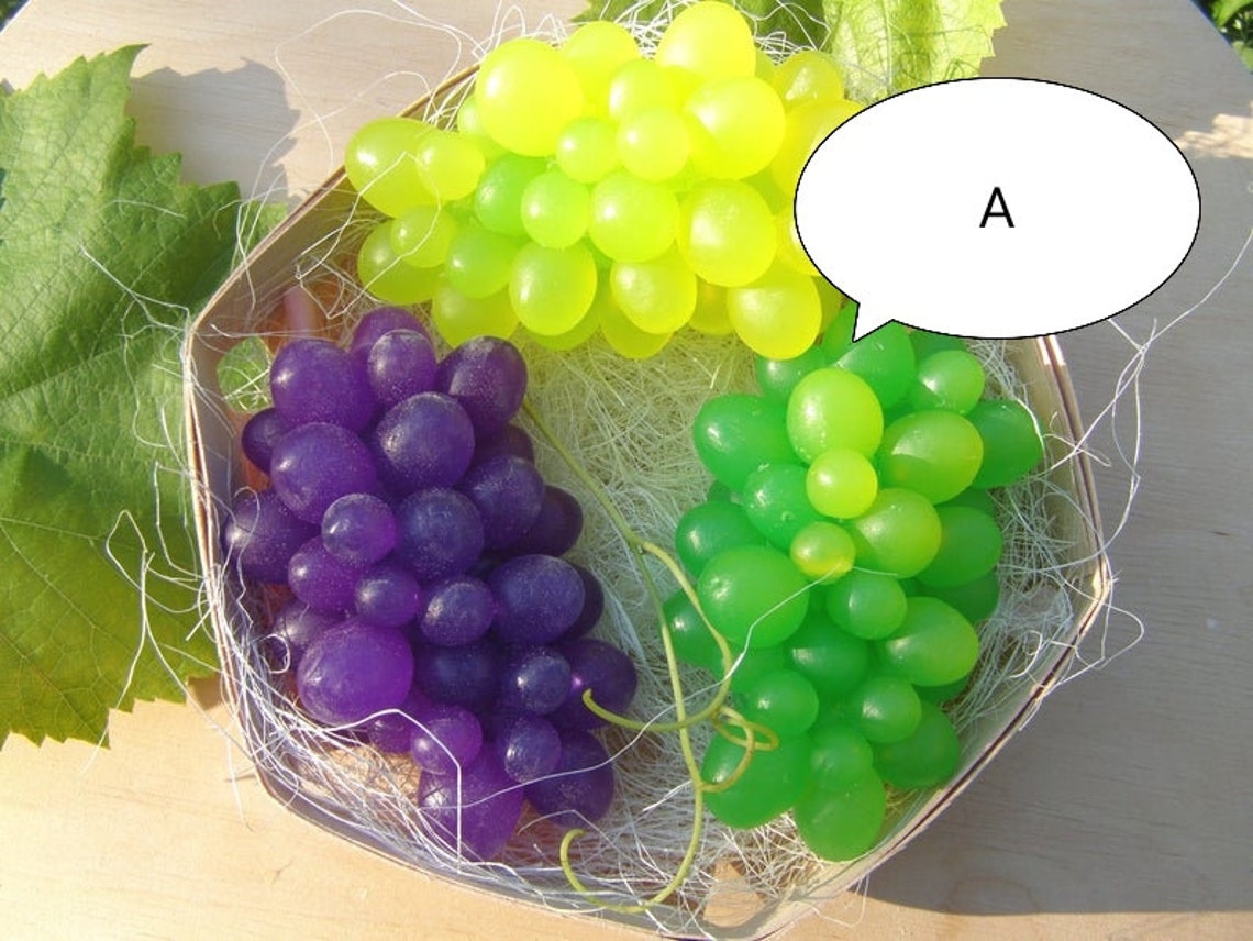 3d Grapes Mold Grapes Cluster Soap Mold Fruit Grapes Silicone Etsy
