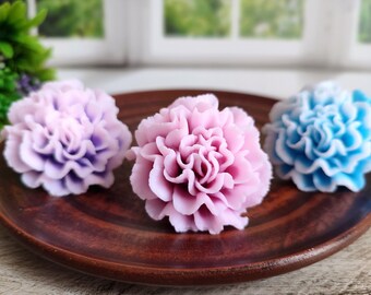 3d Carnation Mold Silicone Soap Candle Mould Clove Flower For Making Soap Wax Resin Flowers