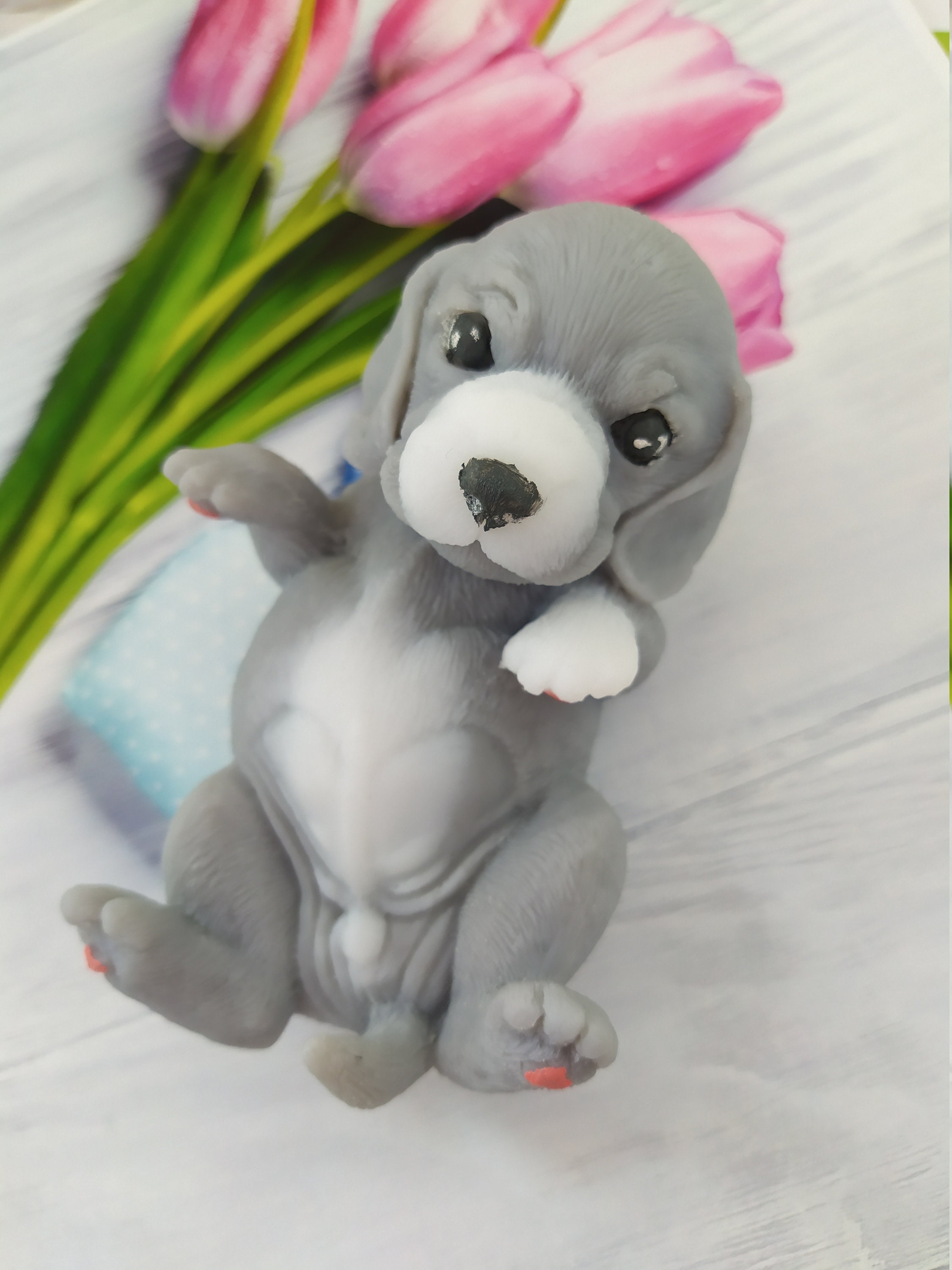 Big Puppy Mold Doggy Silikonform Hund Liebhaber Gips Etsy