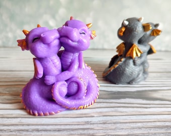 Pair of Dragons Mold Silicone Dragons Mold Halloween party Decor Soap Mold Candle