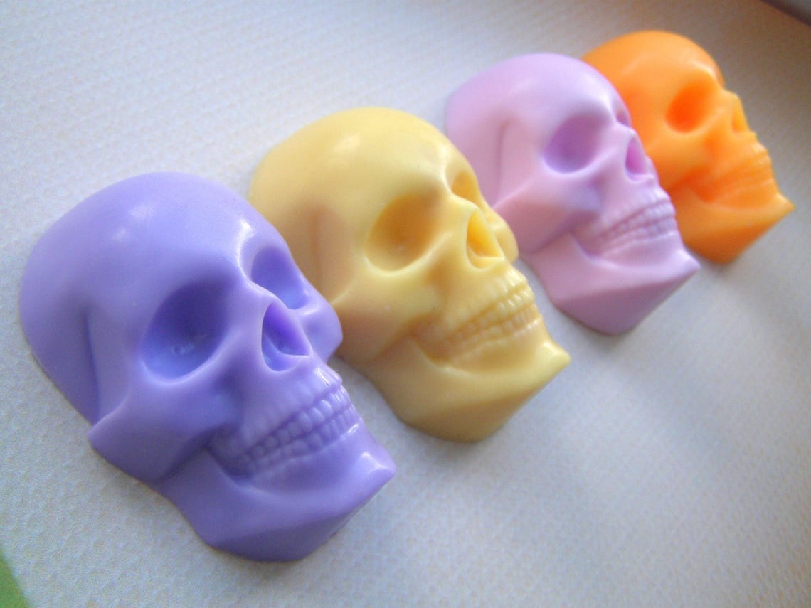 2d Skull Mold Small Skull Soap Mold 2d Skull Mold Day of the Etsy