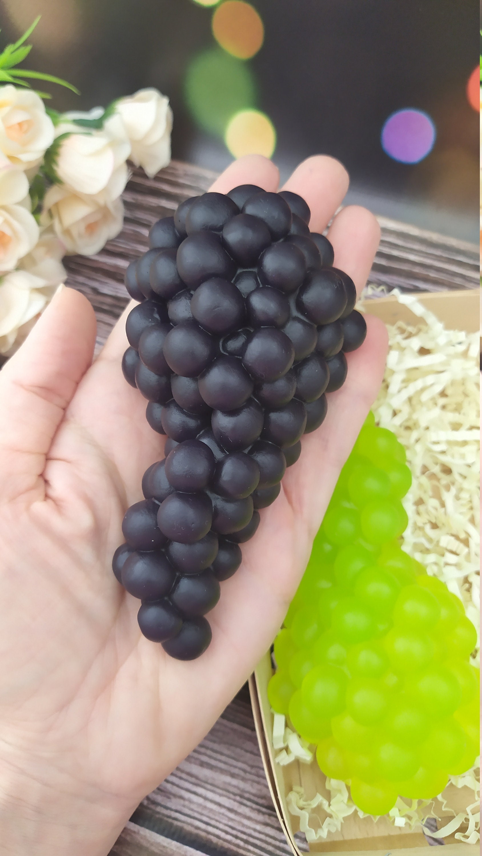 3d Grapes Mold Grapes Cluster Soap Mold Fruit Grapes Silicone Etsy