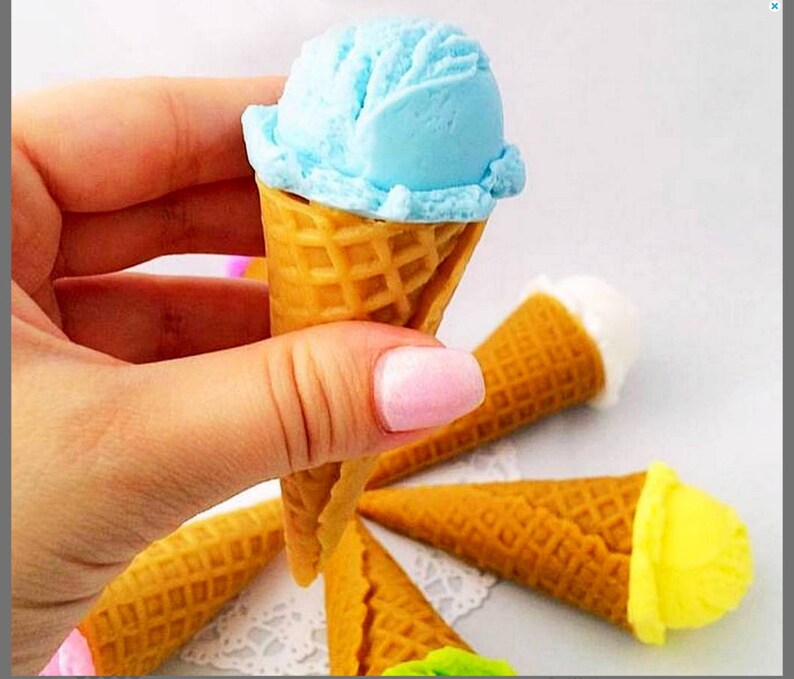 3d Ice Cream Mold Cone Ice Cream Mold Dessert Mold Frozen Etsy