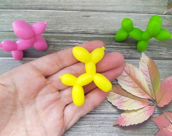 Miniature Balloon Dog Mold 3d Mini Balloon Doggy Keychain Mold Jewelry Necklace Mold for Accessory