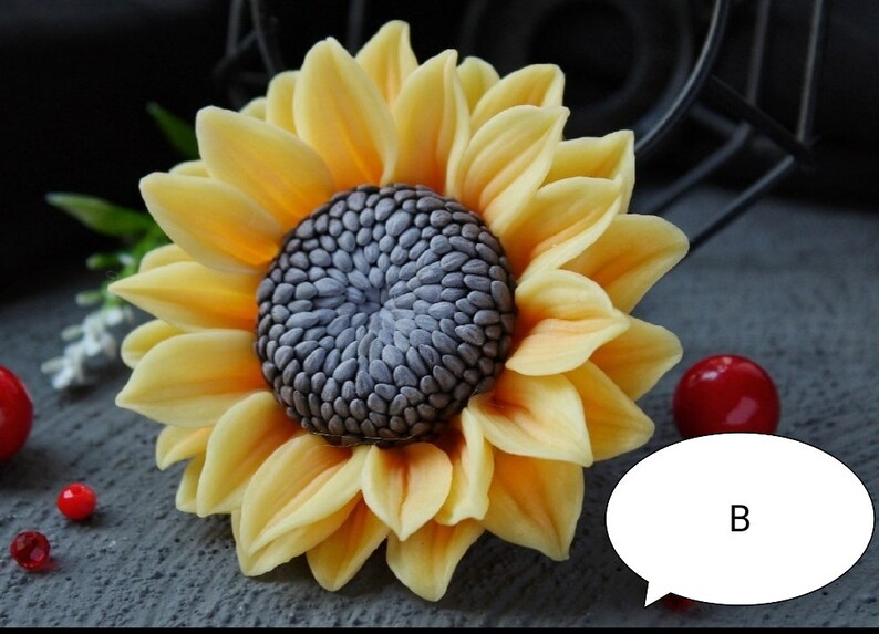 3d Sunflower Mold Flower Sunflower Mold Flower Mold Autumn Etsy