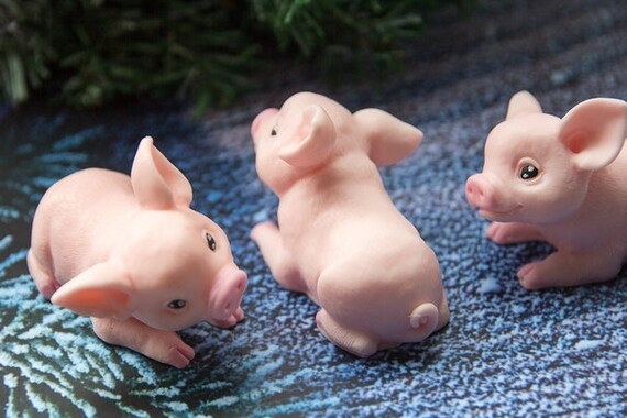 2 Stil 3D Tier Schwein Förmigen Silikon Fondantform Kuchen Dekor Backen