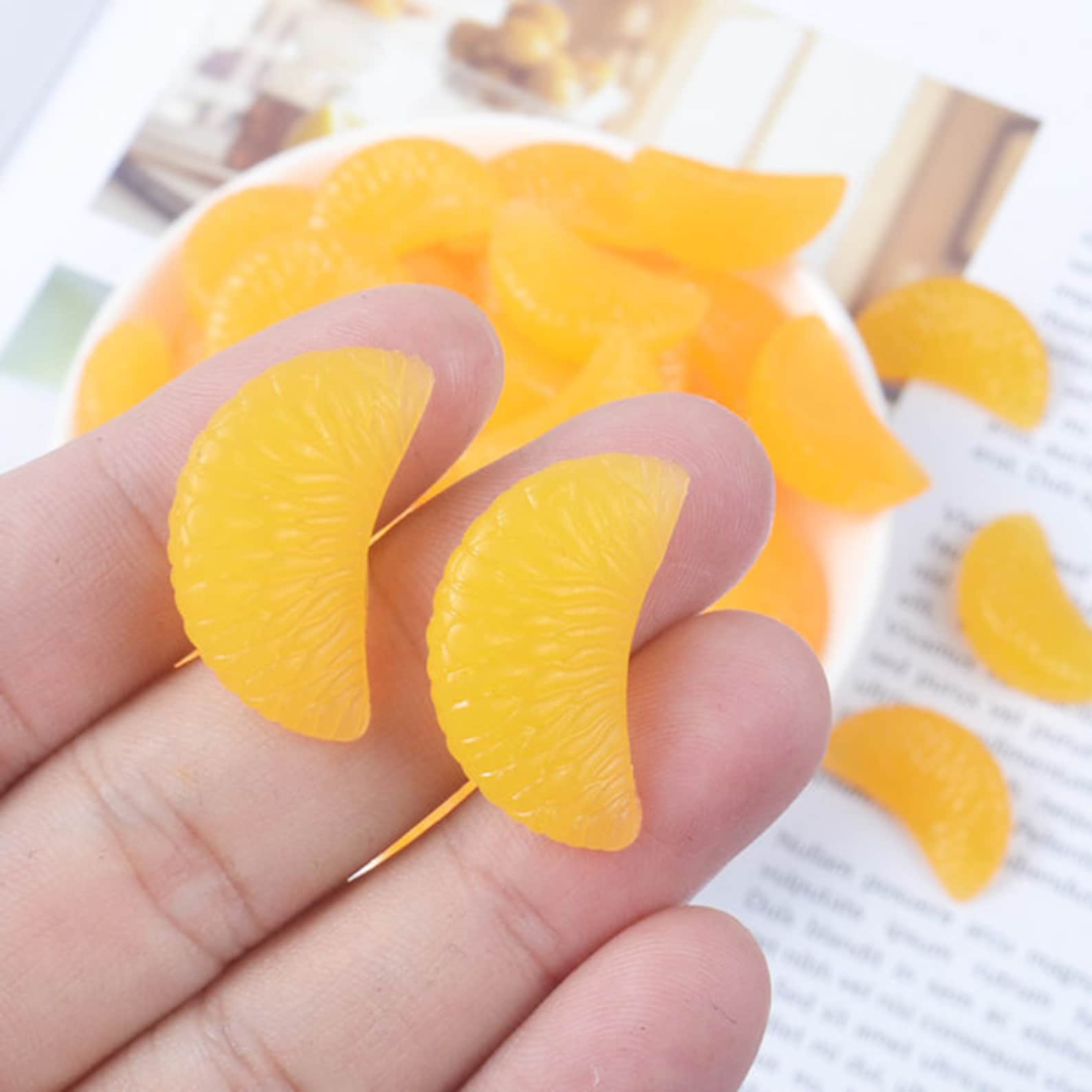 Orange Slice Silicone Mold Fake Mandarin Slice Mould Cabochon Etsy