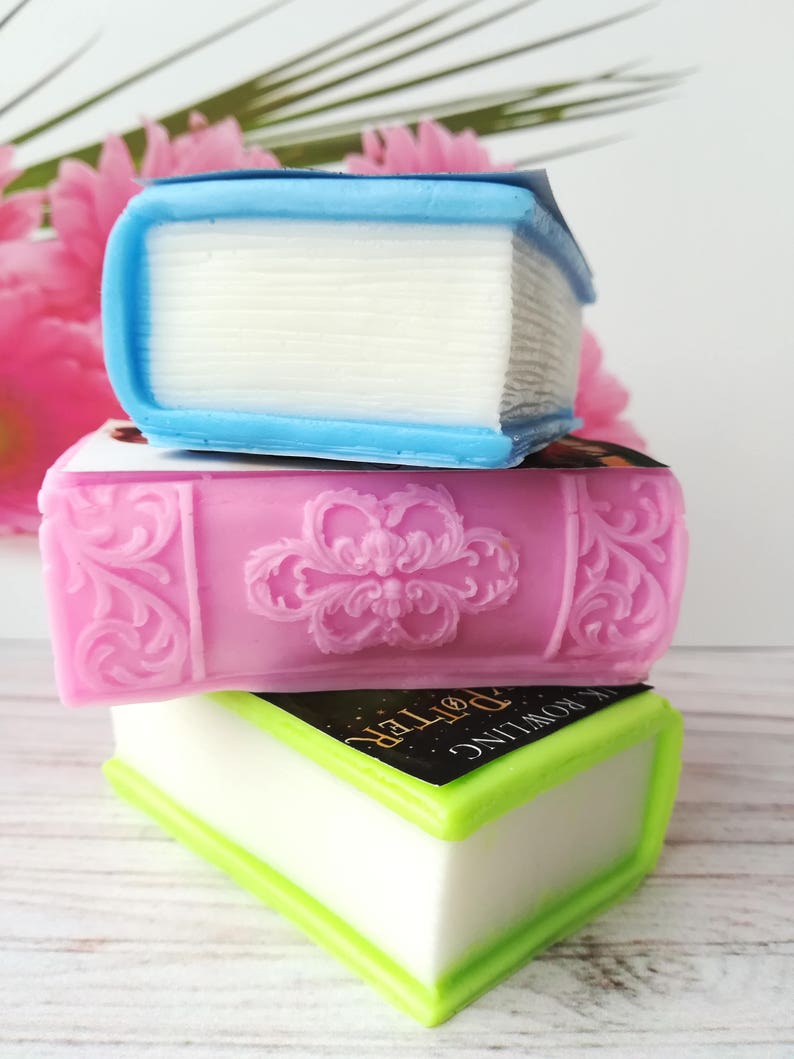 2d Book Mold Silicone Soap Mold Book Cool Mold Books lover Etsy