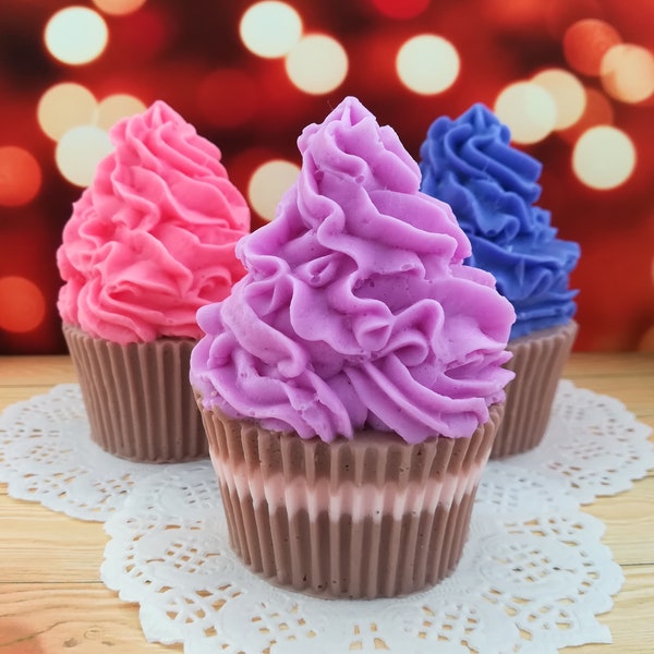 Faux cupcake moule cupcake avec buttercream Muffin Mold Candle Mold Silicone Soap Mold Fake Dessert Candle Cupcake Mold